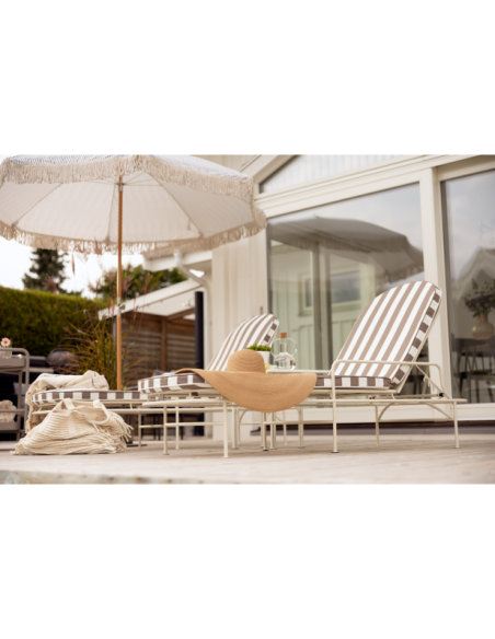 Sombrilla GATSBY 250 cm, A Rayas / Gris - Brafab