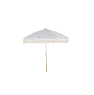 Sombrilla GATSBY 180 cm, A Rayas / Natural / Gris - Brafab