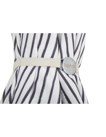 Sombrilla GATSBY 180 cm, A Rayas / Natural / Gris - Brafab