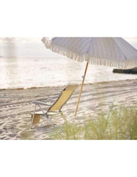 Sombrilla GATSBY 180 cm, A Rayas / Natural / Gris - Brafab