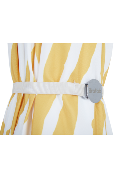 Sombrilla GATSBY 180 cm, A Rayas / Natural / Amarillo - Brafab