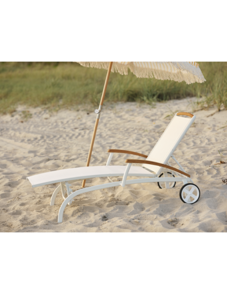 Sombrilla GATSBY 180 cm, A Rayas / Natural / Amarillo - Brafab