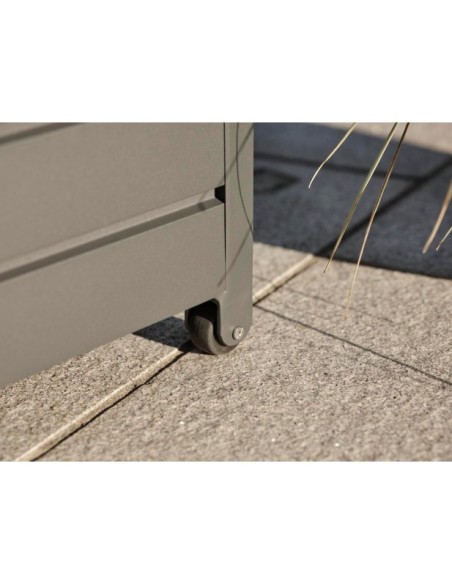 Arcón Exterior GÄSTER Grande 177x99 cm, Aluminio Gris Antracita - Brafab