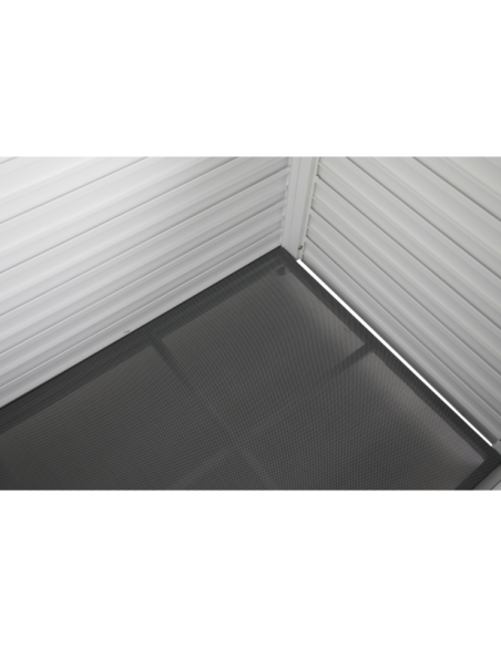 Arcón Exterior GÄSTER Mediano 135x81 cm, Aluminio Blanco - Brafab