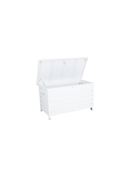 Arcón Exterior GÄSTER Pequeño 107x62 cm, Aluminio Blanco - Brafab