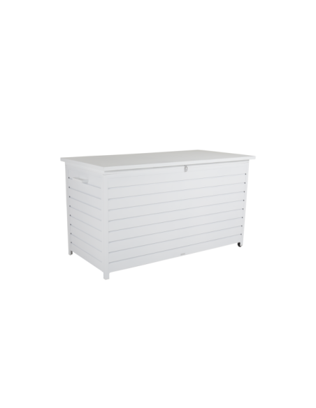 Arcón Exterior GÄSTER Grande 177x99 cm, Aluminio Blanco - Brafab