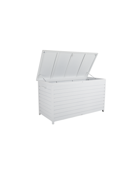 Arcón Exterior GÄSTER Grande 177x99 cm, Aluminio Blanco - Brafab