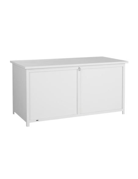 Arcón Exterior HIDE Grande 177x89 cm, Aluminio Blanco - Brafab