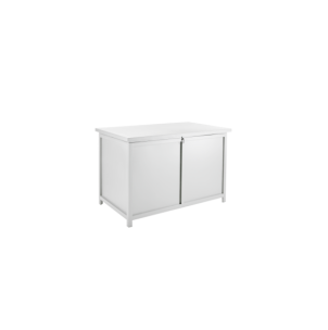 Arcón Exterior HIDE Mediano 125x81 cm, Aluminio Blanco -...