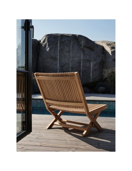 Sillón Exterior JULITA, Madera de Teca / Natural - Brafab