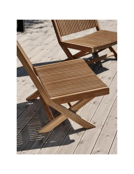 Sillón Exterior JULITA, Madera de Teca / Natural - Brafab