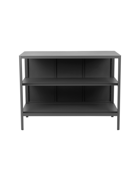 Cocina Exterior KELIA - Estantería 121x91 cm, Aluminio Gris Antracita - Brafab