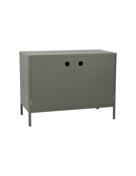 Cocina Exterior KELIA - Aparador con Puertas 121x91 cm, Aluminio Verde - Brafab