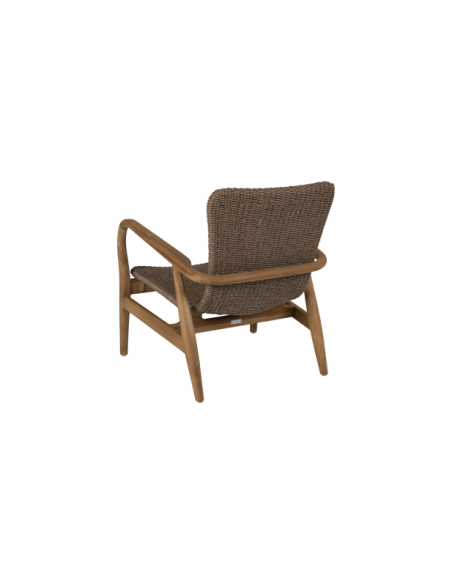 Sillón Exterior LILJA, Madera de Teca / Natural / Beige - Brafab