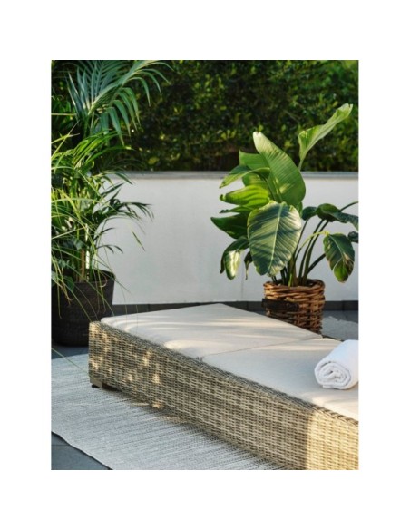 Tumbona NINJA, Ratán Sintético / Natural / Beige - Brafab