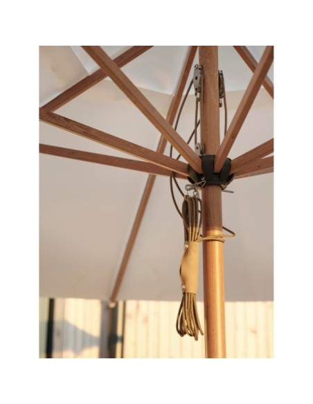 Sombrilla PALIANO Ø350 cm, Natural / Blanco - Brafab