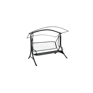 Columpio de Jardín PRAG 210x176 cm, Acero Negro - Brafab