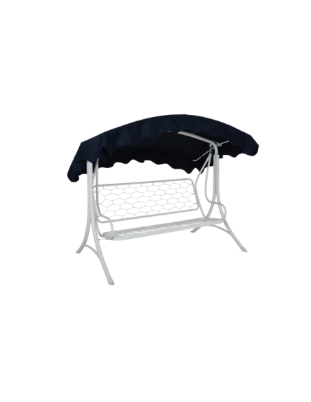 Columpio de Jardín PRAG 210x176 cm, Acero Blanco - Brafab