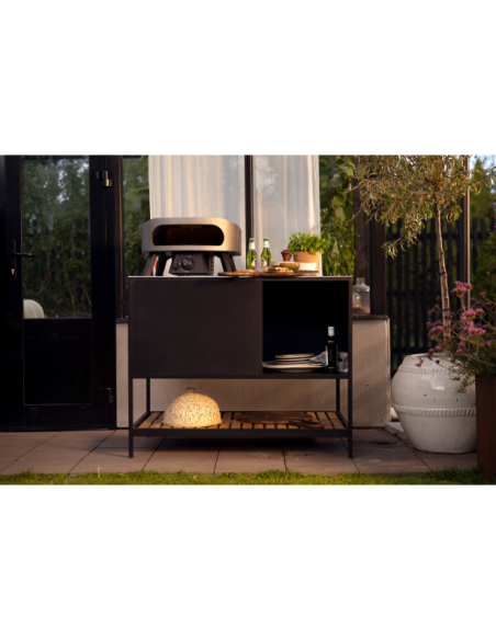 Cocina Exterior PREP Aparador 110x90 cm, Aluminio Negro - Brafab