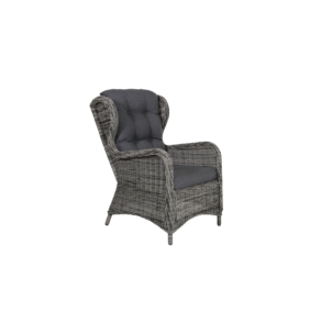 Sillón Exterior ROSITA con Cojín, Ratán Sintético / Gris...