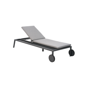 Tumbona SAMVARO, Metal / Textilene / Gris Antracita /...