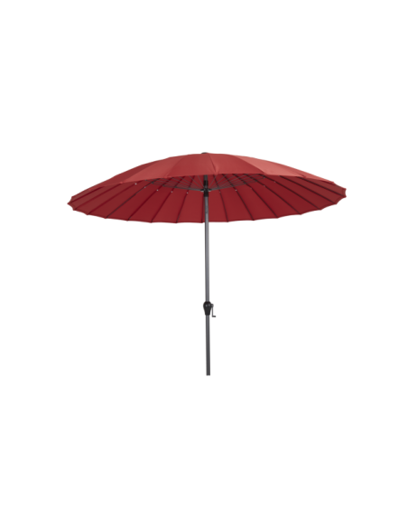 Sombrilla SHANGHAI 270 cm, Gris Antracita / Rojo - Brafab