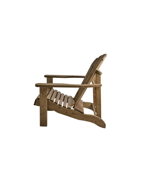 Silla Exterior SKULE, Madera de Pino / Marrón - Brafab