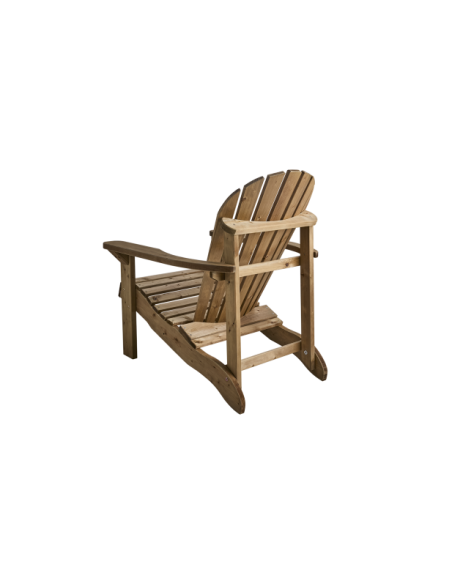 Silla Exterior SKULE, Madera de Pino / Marrón - Brafab