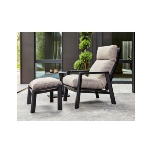 Reposapiés Exterior SLIDE con Cojín, Aluminio / Textilene... 2