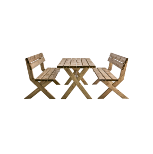 Set de Comedor Exterior TALLBACKEN (Mesa + 2 Bancos),... 2