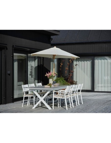 Sombrilla TRIESTE Ø250 cm - Madera FSC / Natural - Brafab