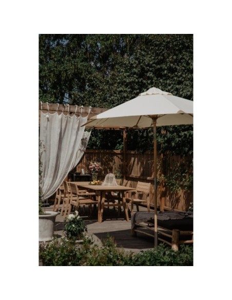 Sombrilla TRIESTE Ø250 cm - Madera FSC / Natural - Brafab