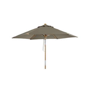 Sombrilla TRIESTE Ø250 cm - Madera FSC / Natural / Topo -...