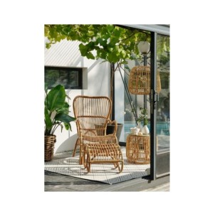 Reposapiés Exterior VALLDA, Ratán Natural - Brafab 2