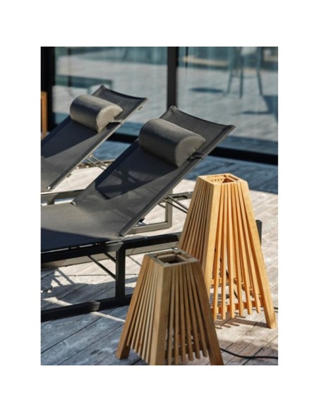 Tumbona Plegable VEVI, Aluminio / Textilene / Negro - Brafab