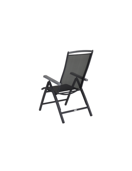 Silla Exterior Plegable ANDY, Aluminio / Textilene / Negro - Brafab