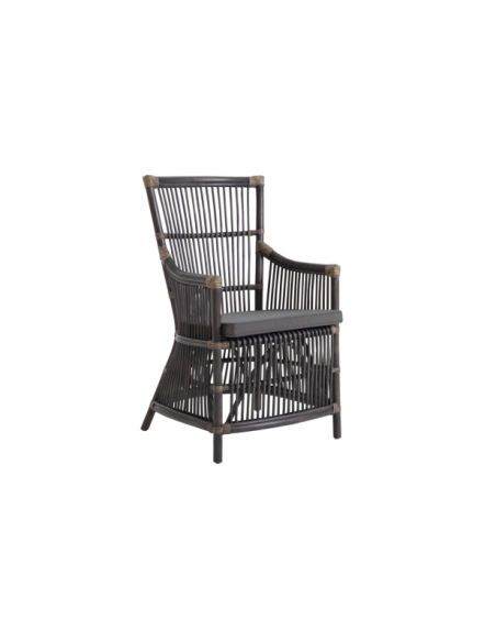 Sillón Exterior BONETE, Ratán / Olefina / Gris / Beige - Brafab