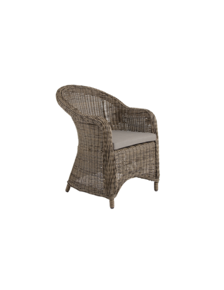 Sillón Exterior EADS, Ratán sintético / Natural / Beige - Brafab