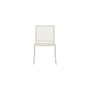 Silla de Comedor Exterior HARU, Acero / Blanco Perla -... 2