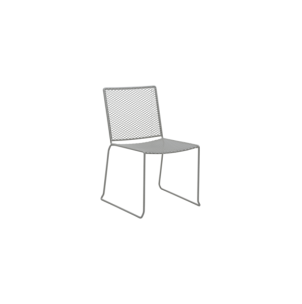 Silla de Comedor Exterior HARU, Acero / Gris - Brafab