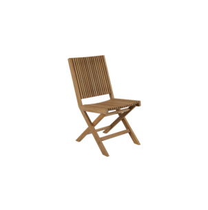Silla de Comedor Plegable Exterior JULITA, Madera de Teca...
