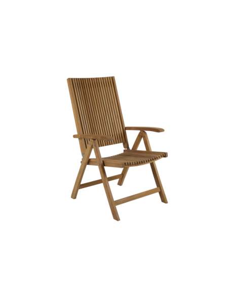 Silla Exterior Plegable JULITA, Madera de Teca Natural - Brafab