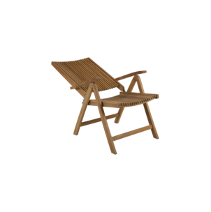 Silla Exterior Plegable JULITA, Madera de Teca Natural -... 2