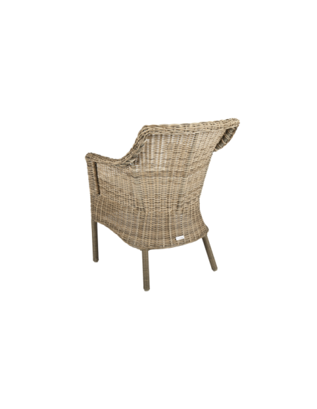 Sillón Exterior LENORA, Ratán sintético / Poliéster / Natural / Arena - Brafab