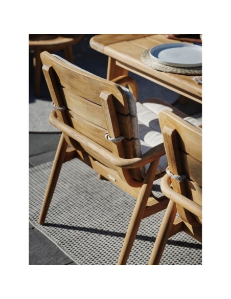 Sillón Exterior LILJA, Madera de Teca Natural - Brafab