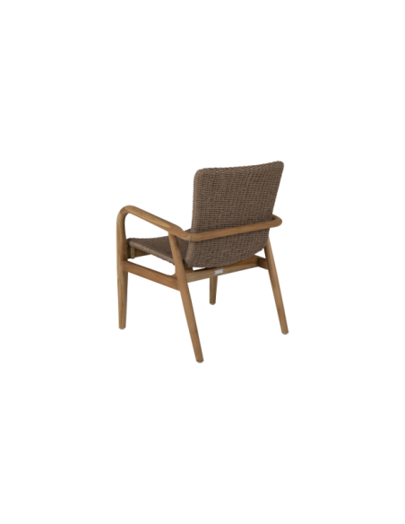 Sillón Exterior LILJA, Madera de Teca Natural / Beige - Brafab