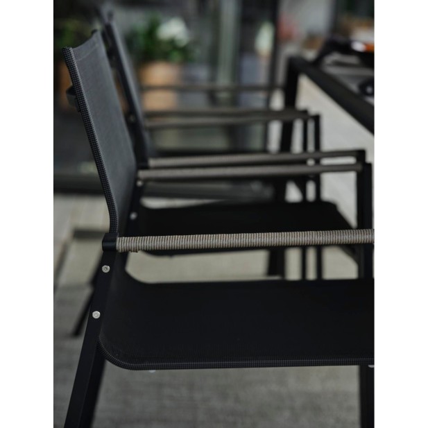 Silla de Comedor Exterior LYRA, Acero...