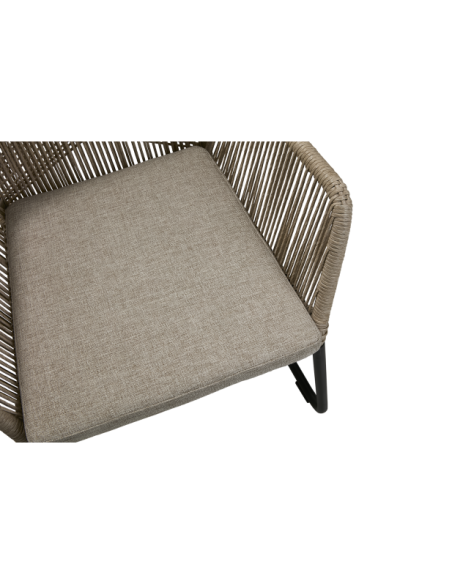 Sillón Exterior MIDWAY, Ratán sintético / Olefina / Beige / Arena - Brafab