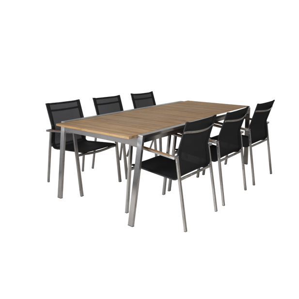 Silla de Comedor Exterior NAOS, Acero...