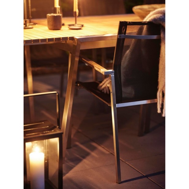 Silla de Comedor Exterior NAOS, Acero...